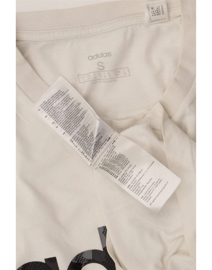 Ανδρικό γραφικό T-Shirt Adidas Top Μικρό λευκό βαμβακερό