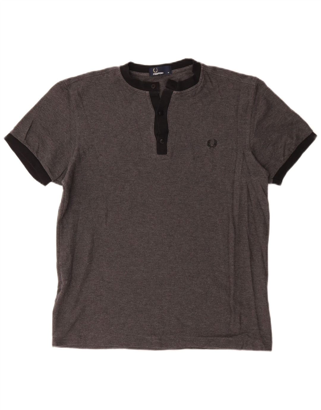 Fred Perry Ανδρικό T-Shirt Top Μεσαίο γκρι βαμβακερό