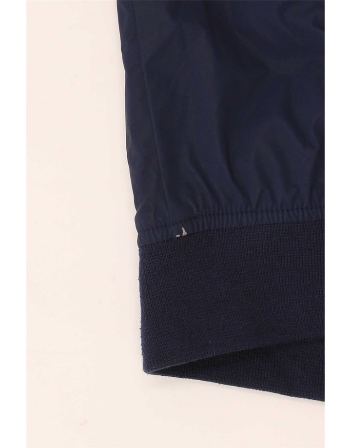 Zara Ανδρικό Bomber Jacket UK 40 Large Navy Blue Polyester