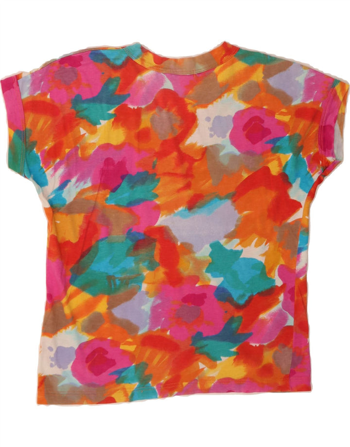 EXPRESS Womens Oversized T-Shirt Top UK 6 XS Multicoloured Colourblock Vintage Express and Second-Hand Express from Messina Hembry 