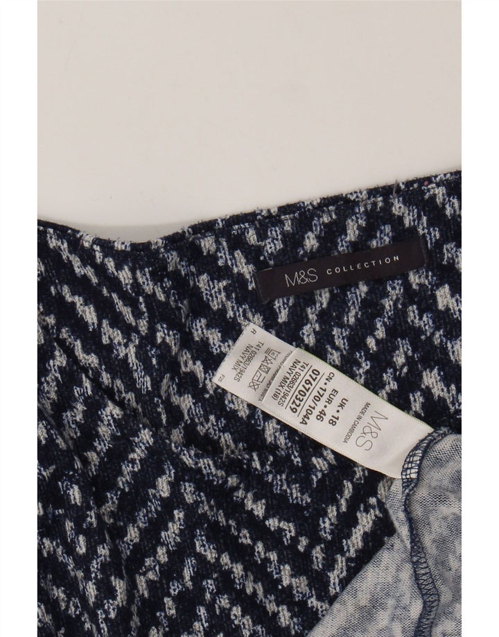 MARKS & SPENCER Γυναικείο πουλόβερ με λαιμό σκάφος UK 18 XL Navy Blue