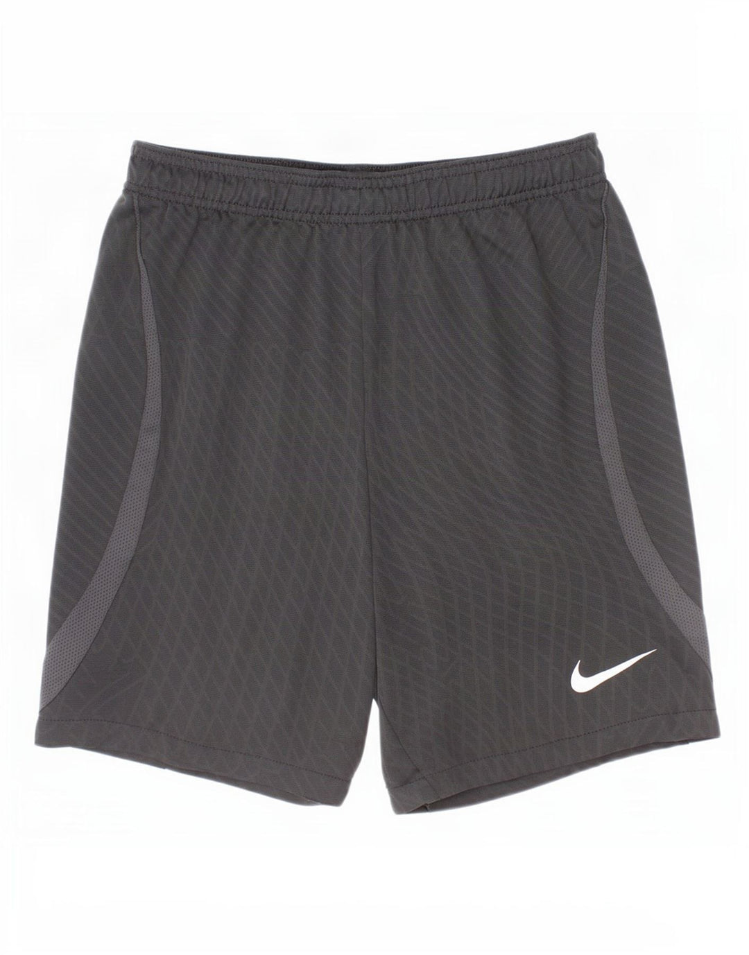 Αθλητικό σορτς Nike Boys Dri Fit 12-13 ετών Μεγάλο μαύρο τσεκ πολυεστέρα