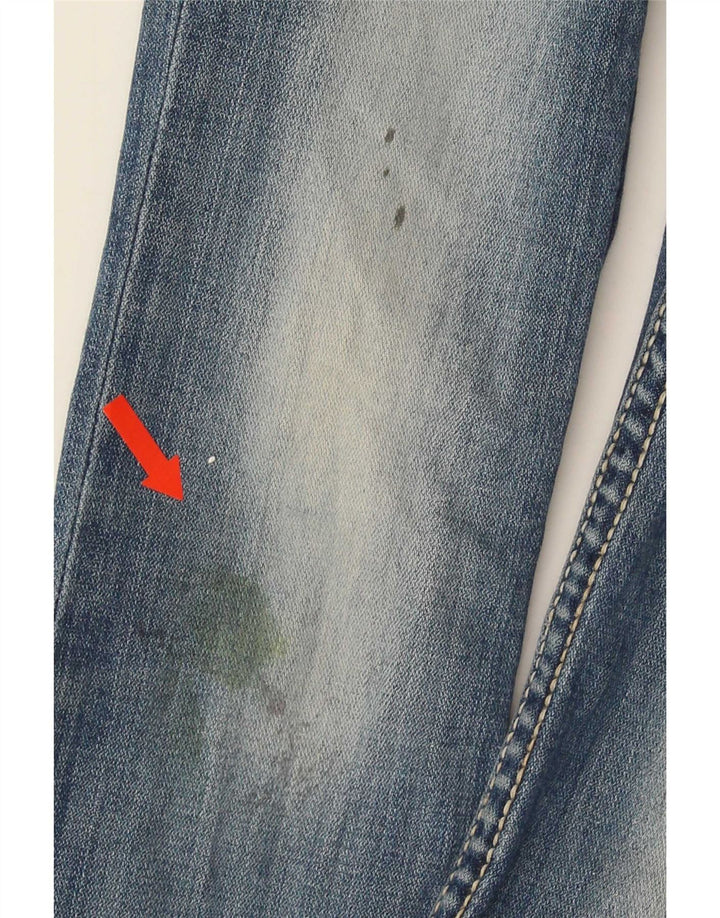 BKE Girls Distressed Flared Jeans 9-10 Years W24 L25 Blue
