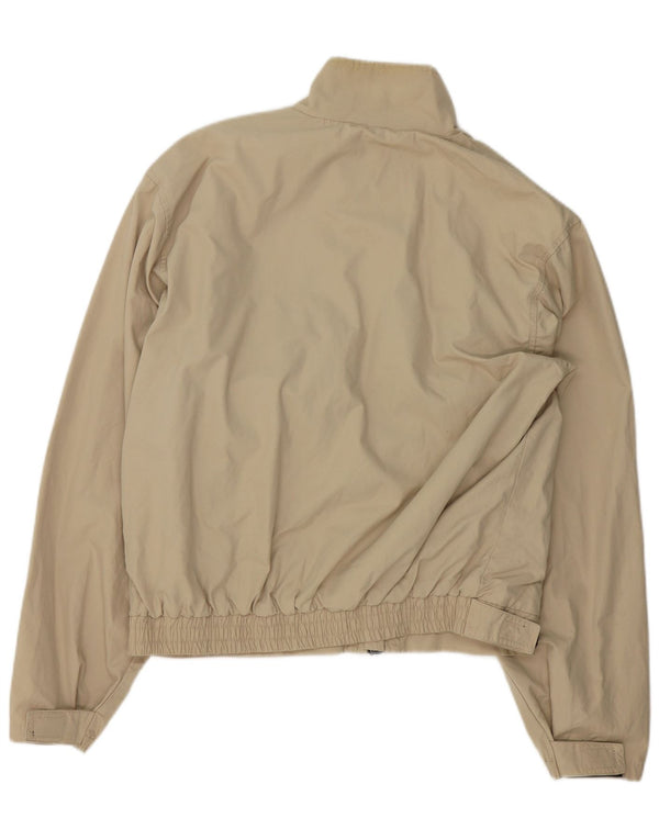 Alberto Aspesi Mens Bomber Jacket UK 38 Medium Beige Cotton