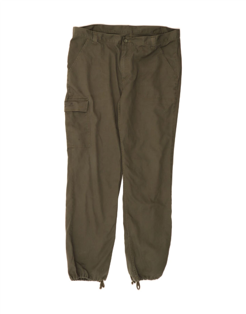 SOLOGNAC Mens Slim Joggers Cargo Trousers W41 L33 Khaki Cotton Vintage Solognac and Second-Hand Solognac from Messina Hembry 