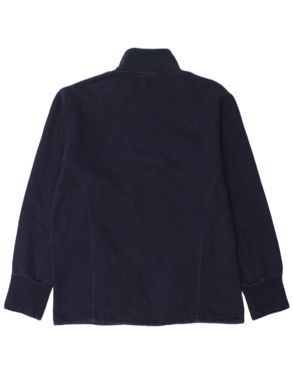 Γυναικείο φούτερ Reebok με φερμουάρ, μπλουζάκι, μπλουζάκι UK 12, μεσαίο, μπλε βαμβακερό