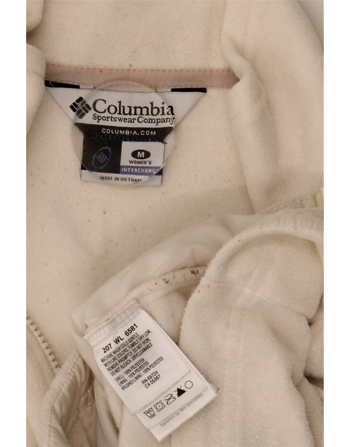 Columbia Γυναικείο μπουφάν Fleece UK 14 Medium White Polyester