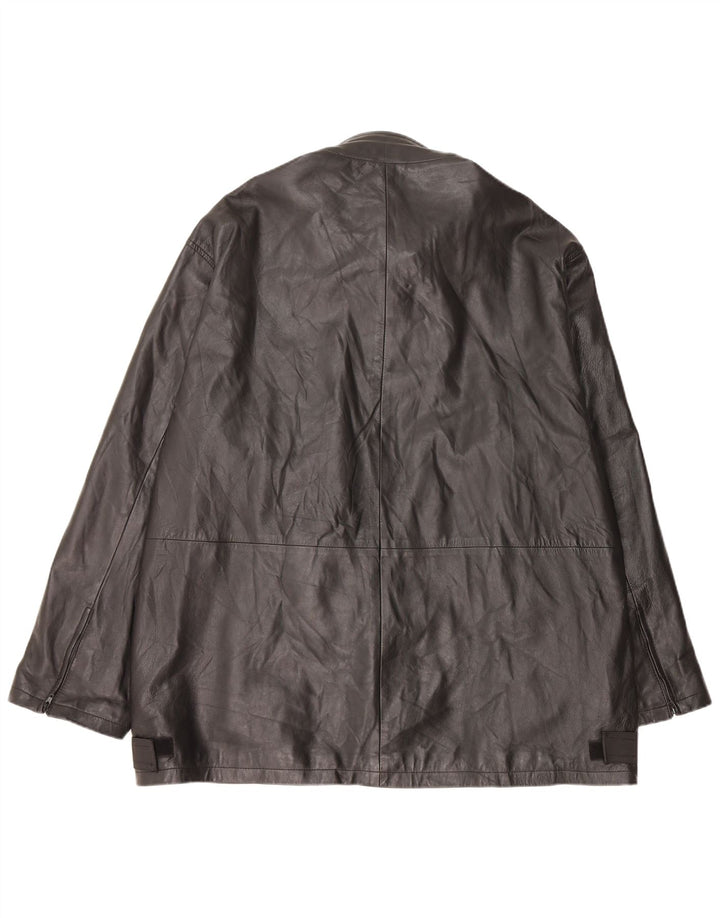 CONBIPEL Ανδρικό Δερμάτινο Μπουφάν IT 54 2XL Μαύρο Δερμάτινο