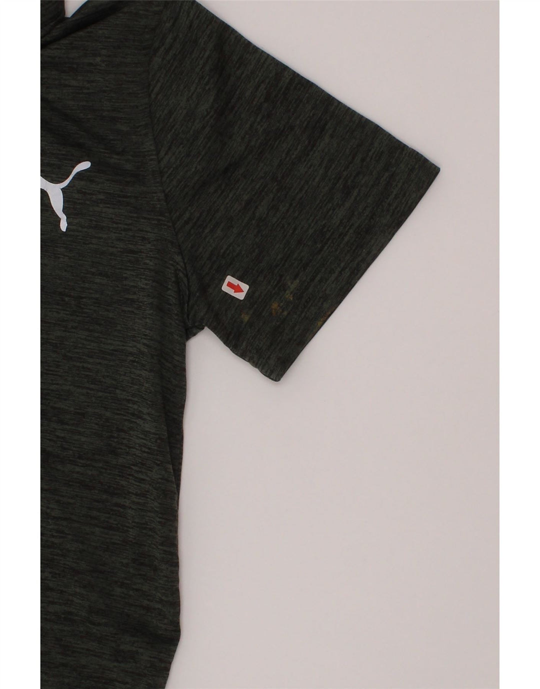 Puma Boys Polo πουκάμισο 7-8 ετών Small Green Flecked Polyester