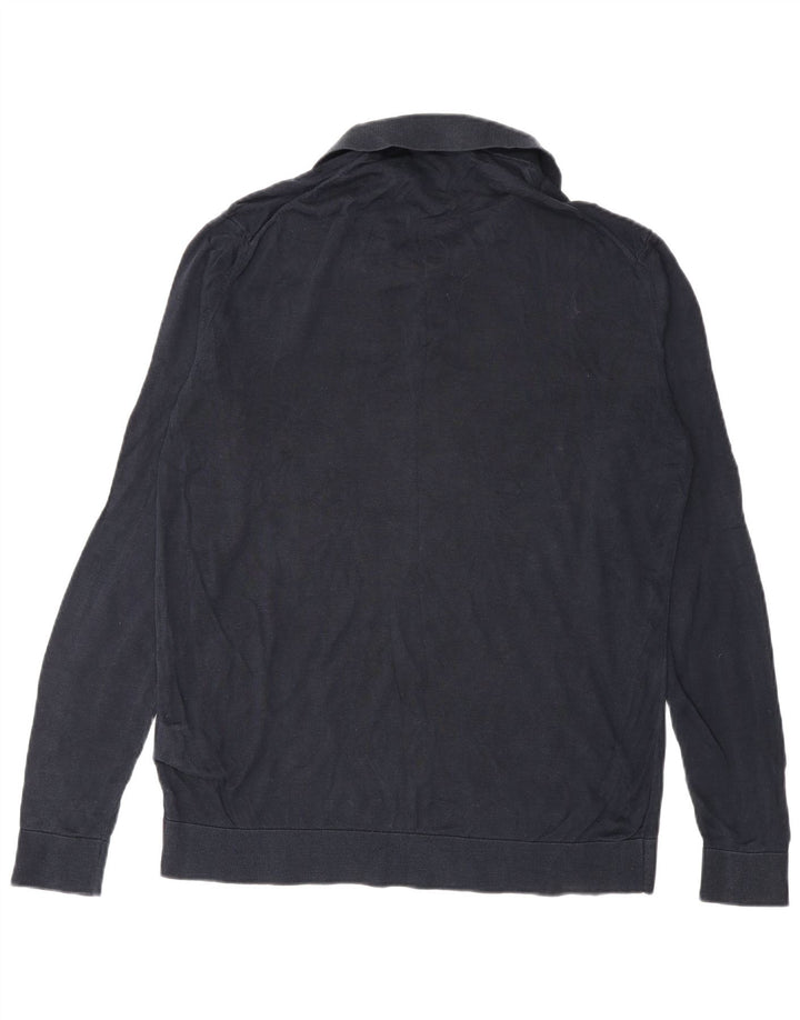 Ανδρικό πουλόβερ Cos Polo Neck Jumper Medium Navy Blue Silk