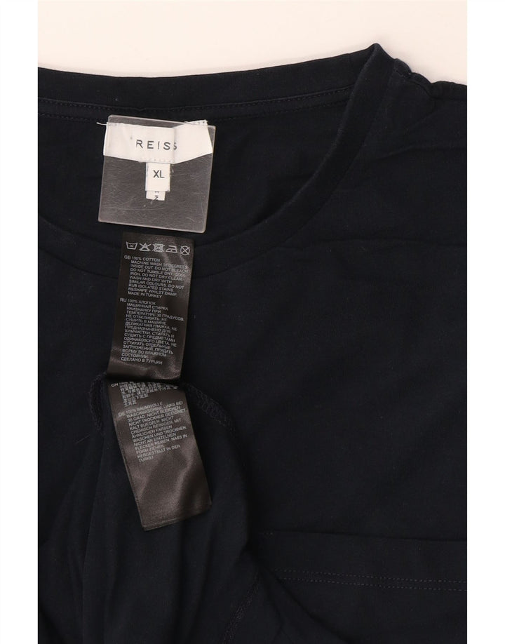 Ανδρικό μπλουζάκι Reiss, μακρυμάνικο XL, μπλε βαμβακερό