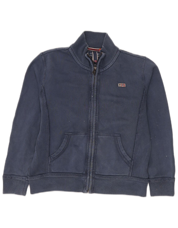Μπουφάν Napapijri Boys αθλητική φόρμα 11-12 ετών Navy Blue Cotton