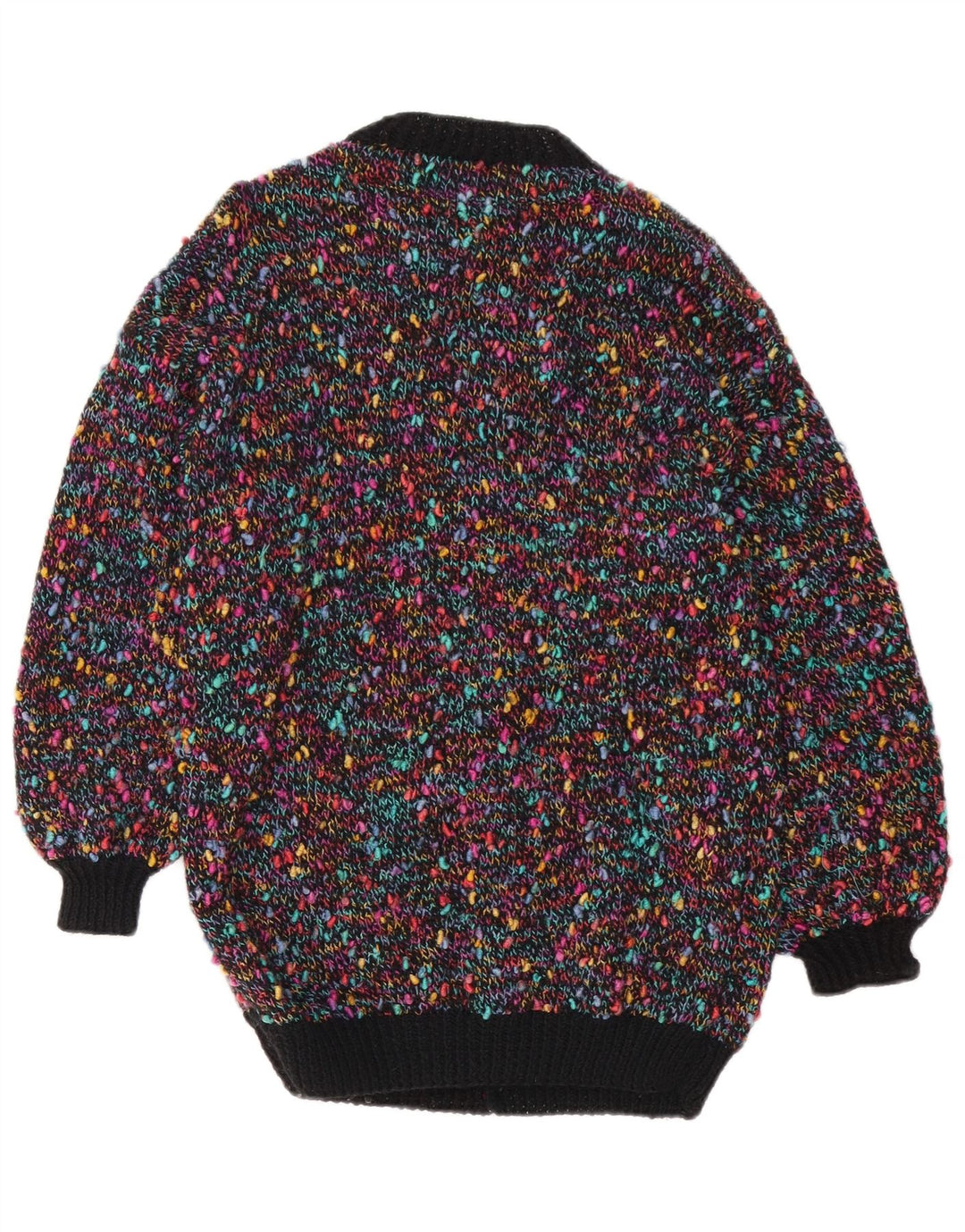 Vintage Γυναικεία Ζακέτα UK 14 Medium πολύχρωμα Flecked