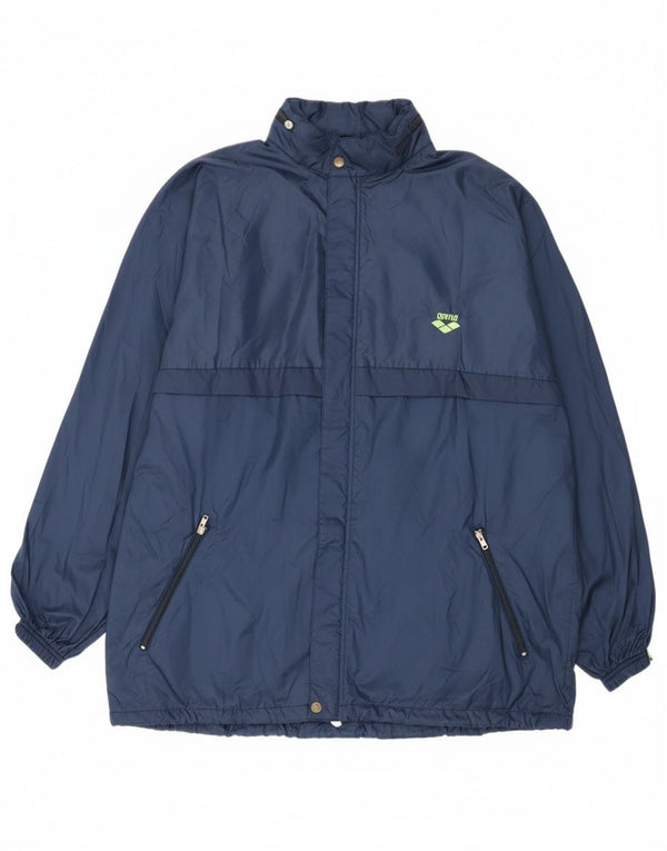 Arena Ανδρικό μπουφάν βροχής με κουκούλα UK 42 XL Navy Blue Polyamide