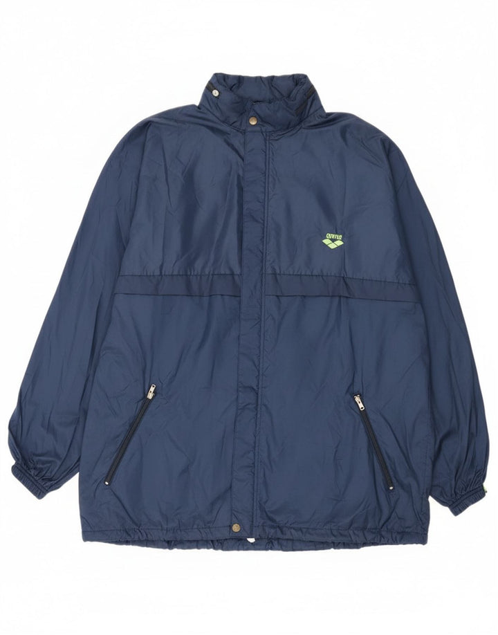 Arena Ανδρικό μπουφάν βροχής με κουκούλα UK 42 XL Navy Blue Polyamide