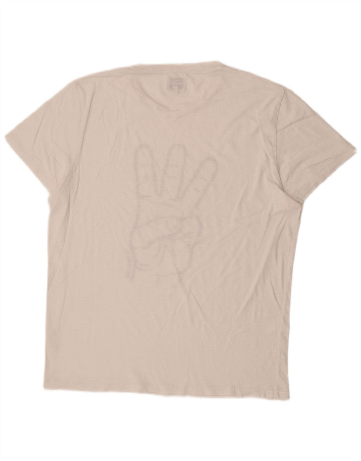 Ανδρικό γραφικό T-Shirt WRANGLER Top XL Λευκό