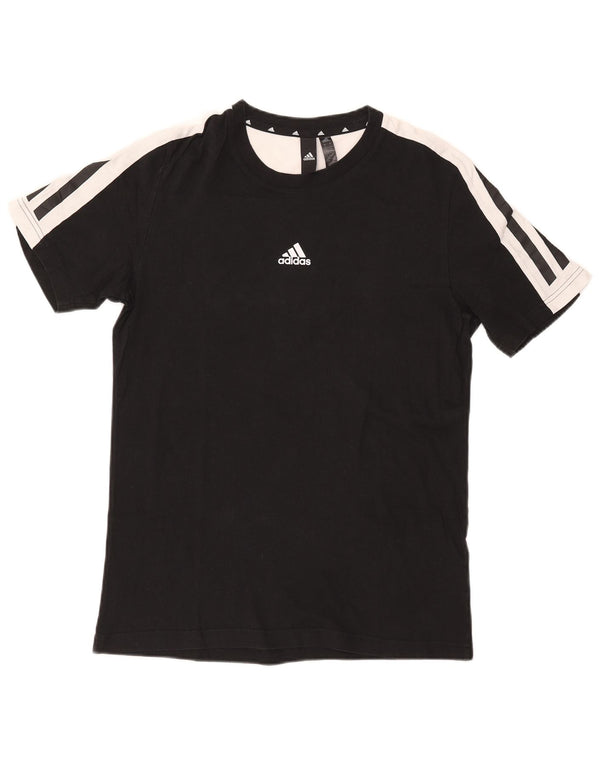 Ανδρικό T-Shirt Adidas Top Small Black Colourblock Βαμβακερό