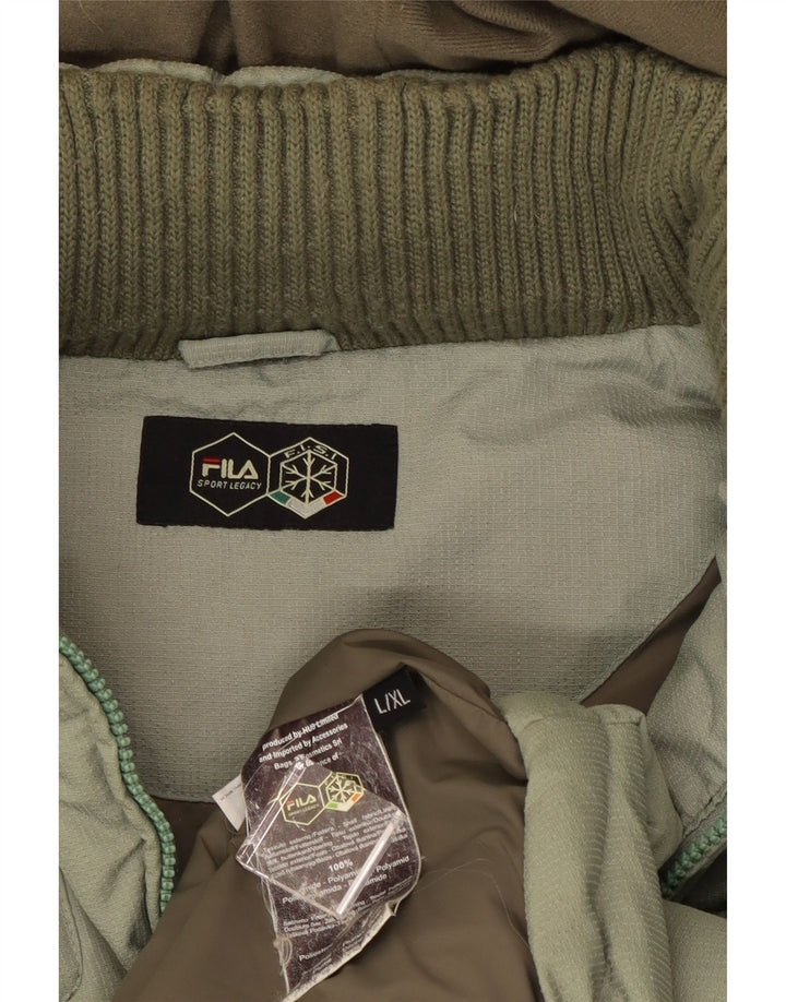 Fila Ανδρικό μπουφάν με κουκούλα UK 40 Large Green