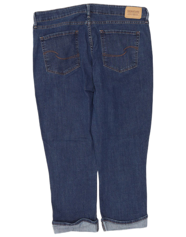 Γυναικείο ψηλόμεσο ψηλόμεσο Levi's Capri Jeans US 16 2XL W36 L21 Μπλε βαμβακερό