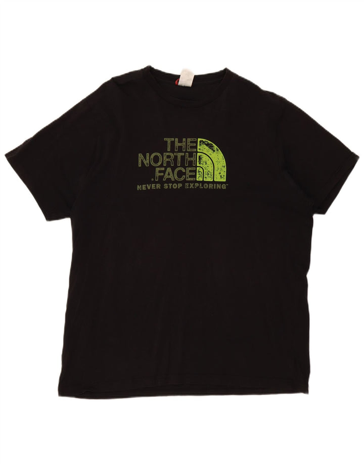 THE NORTH FACE Ανδρικό γραφικό T-Shirt Top XL Μαύρο βαμβακερό