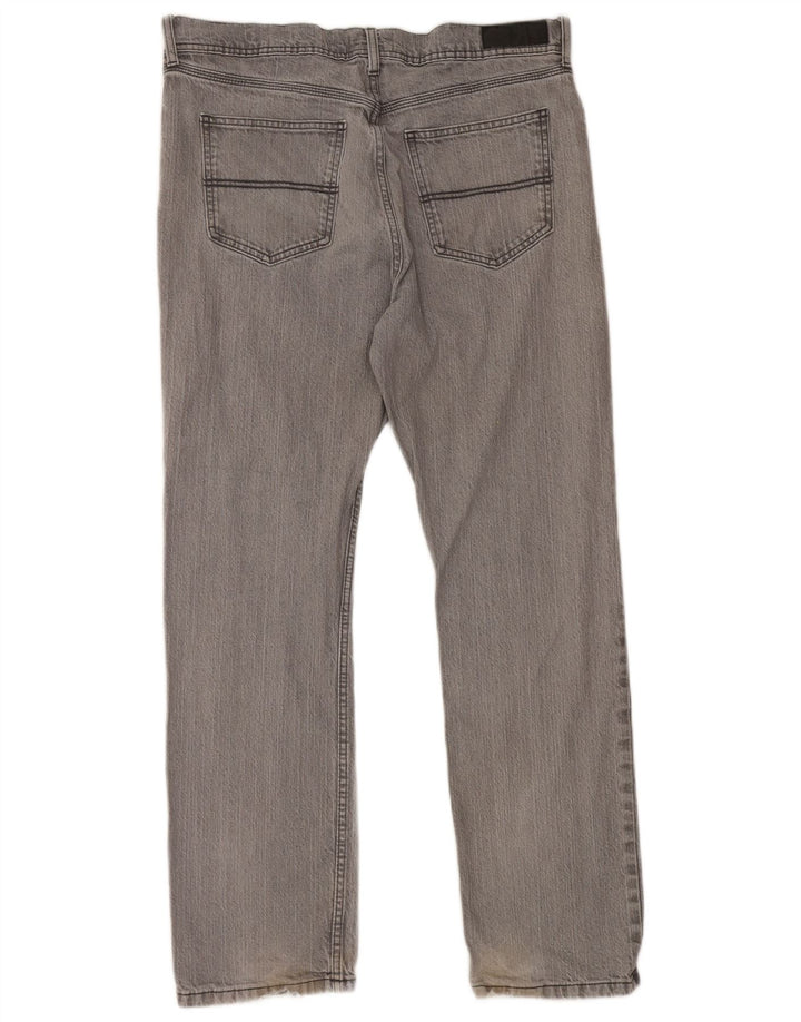 Marks & Spencer Ανδρικό Stretch Regular Straight Jeans W36 L31 Γκρι βαμβακερό