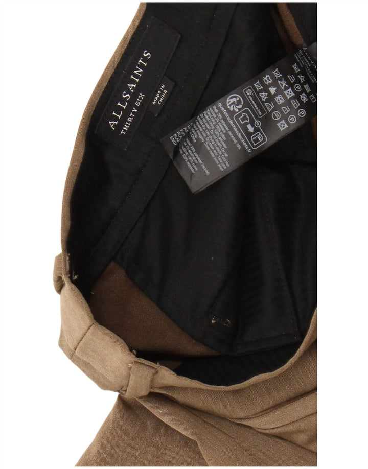 Παντελόνι All Saints Ανδρικό Slim Suit Παντελόνι W36 L30 Beige Polyester