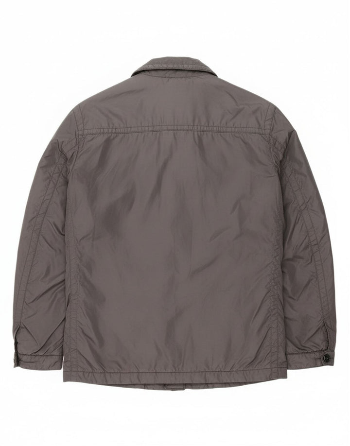 CALVIN KLEIN JEANS Mens Padded Jacket UK 38 Medium Grey Polyamide