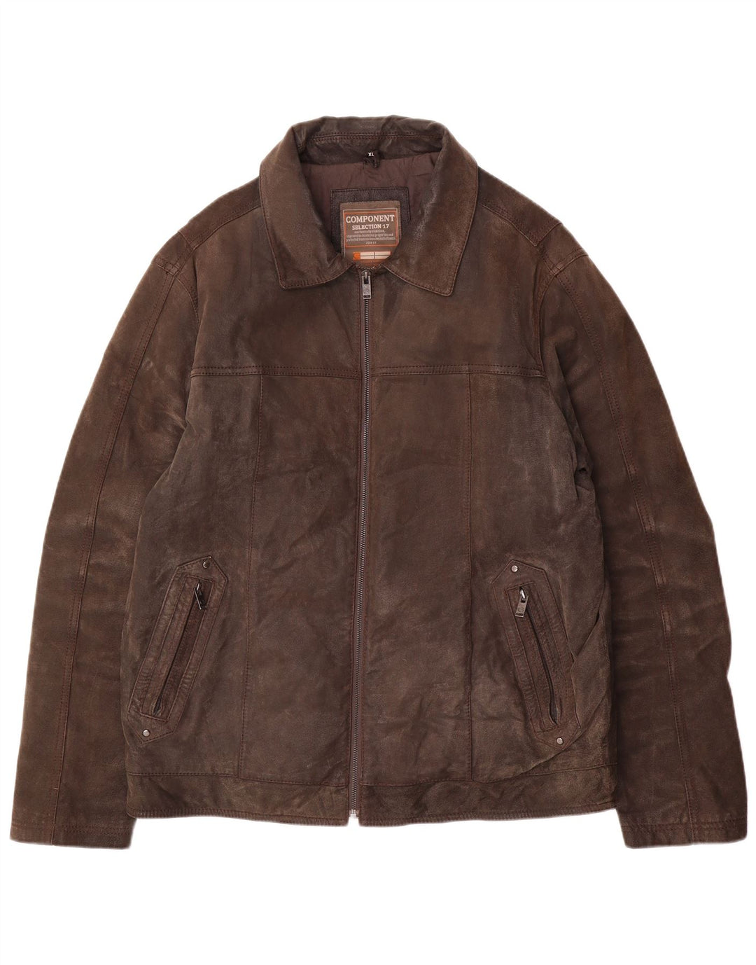 Canda Ανδρικό Δερμάτινο Μπουφάν UK 42 XL Καφέ Δερμάτινο