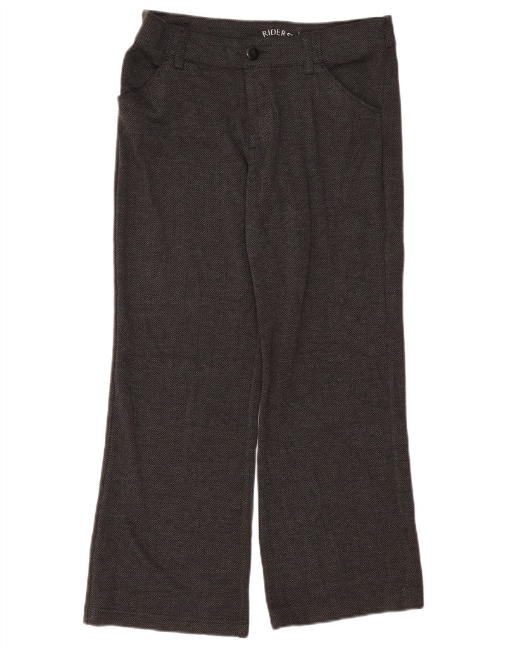 LEE Womens Riders Bootcut Cropped Παντελόνι W32 L25 Γκρι Ψαροκόκκαλο