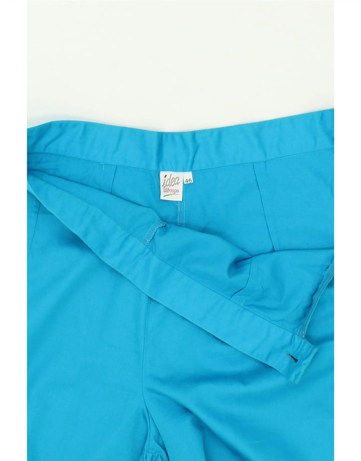 IDEA Womens High Waist Tapered Casual Trousers IT 46 Large W32 L28  Blue Vintage Idea and Second-Hand Idea from Messina Hembry 