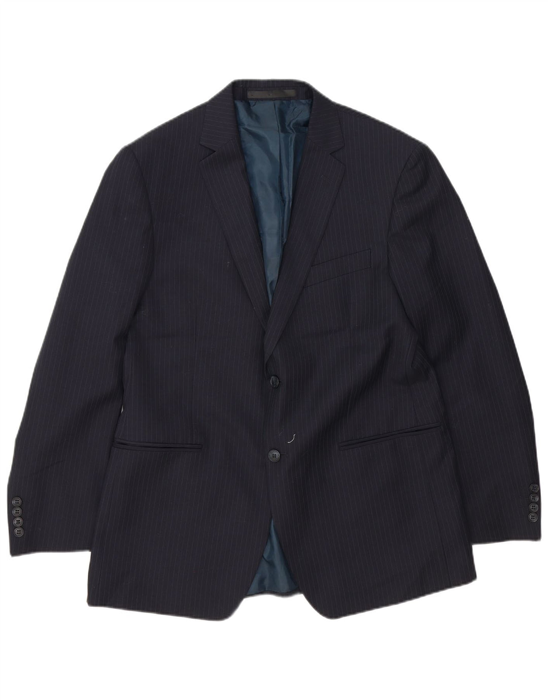 Marks & Spencer Ανδρικό σακάκι με 2 κουμπιά μπλέιζερ UK 42 XL Navy Blue Pinstripe