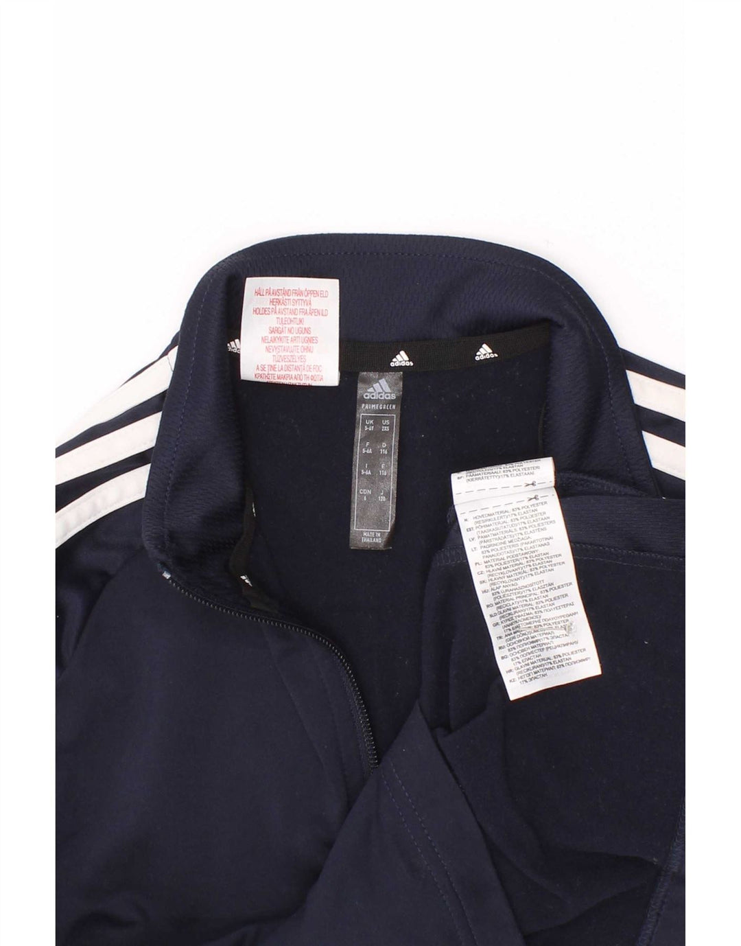 Adidas Boys Aeroready φόρμα πουλόβερ με φερμουάρ 5-6 ετών Navy Blue