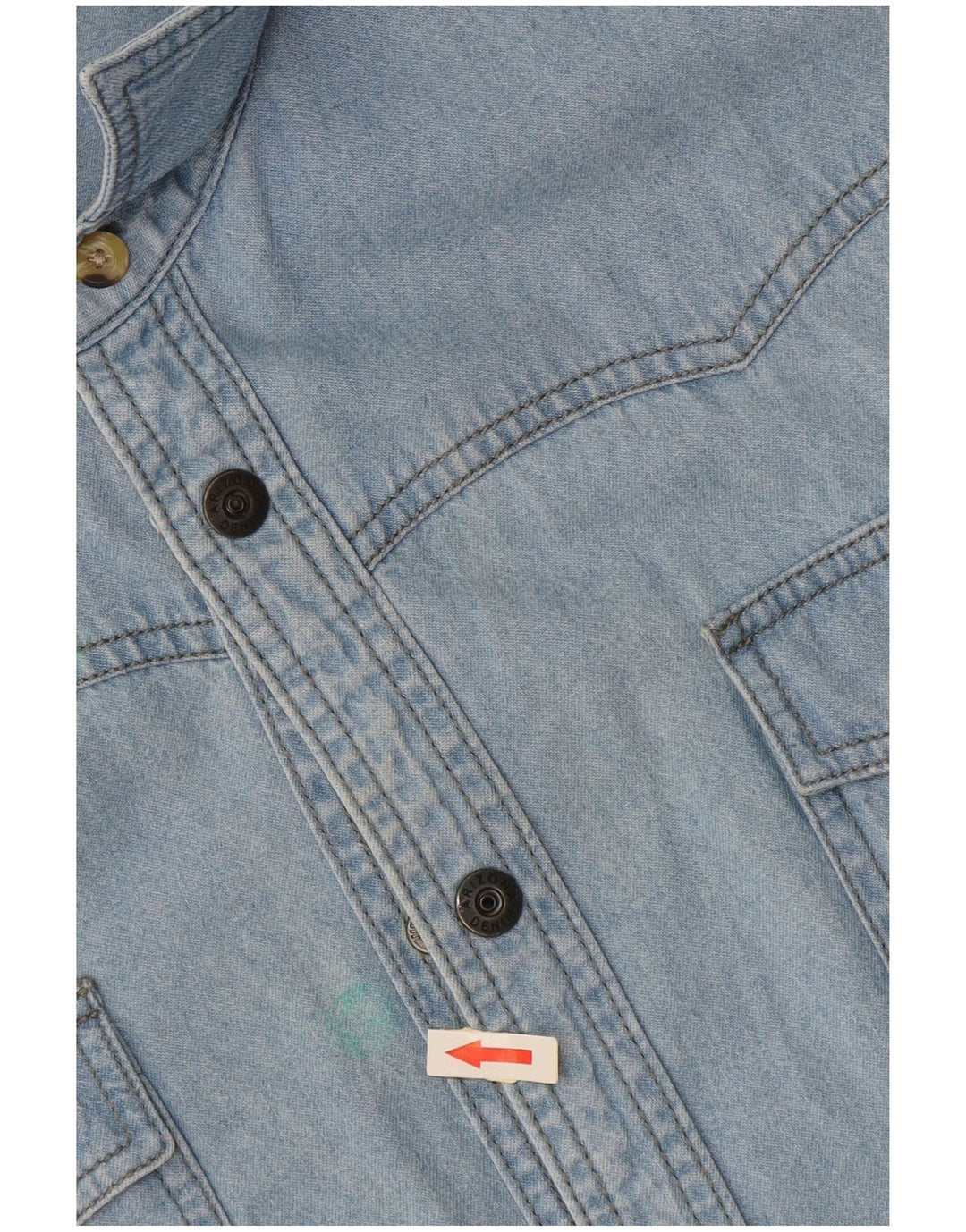 ARIZONA Ανδρικό κοντομάνικο τζιν πουκάμισο μεγάλο μπλε