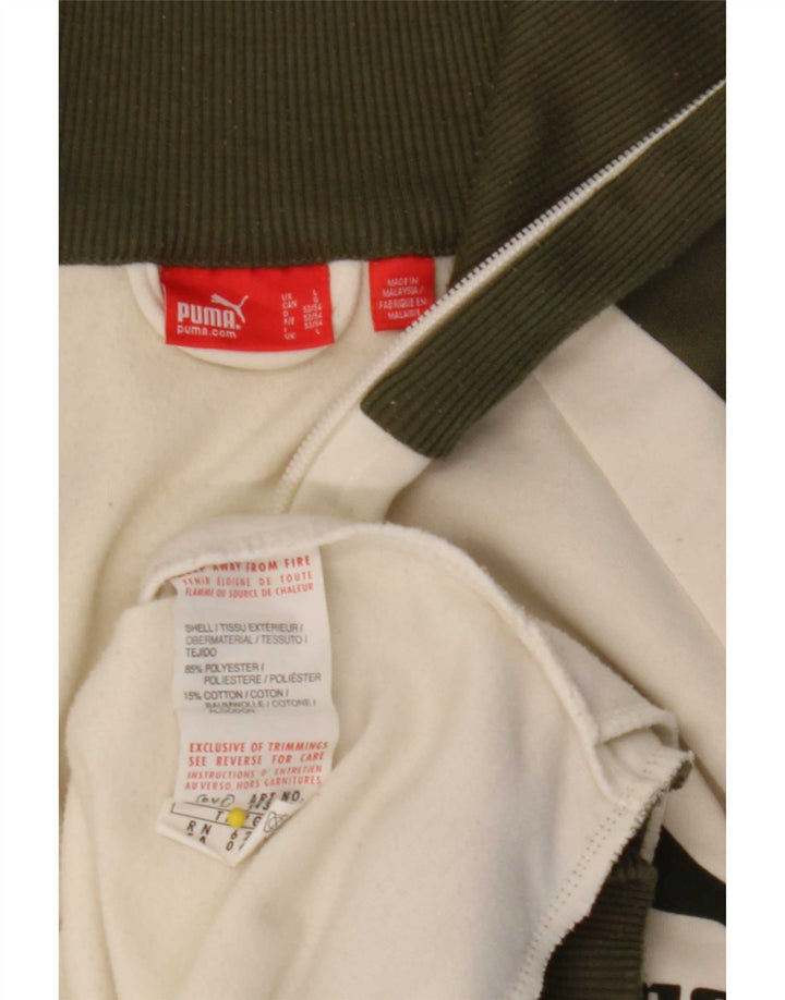 Ανδρική φόρμα φόρμας Puma με γραφικές φόρμες Top Jacket Large White Colourblock Polyester