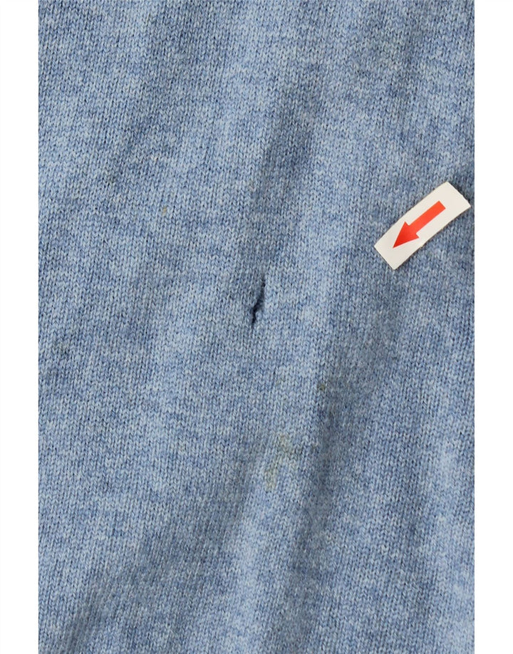 Ανδρικό πουλόβερ Marks & Spencer Blue Harbor με λαιμόκοψη με λαιμόκοψη με μεγάλο μπλε φλύκταινα