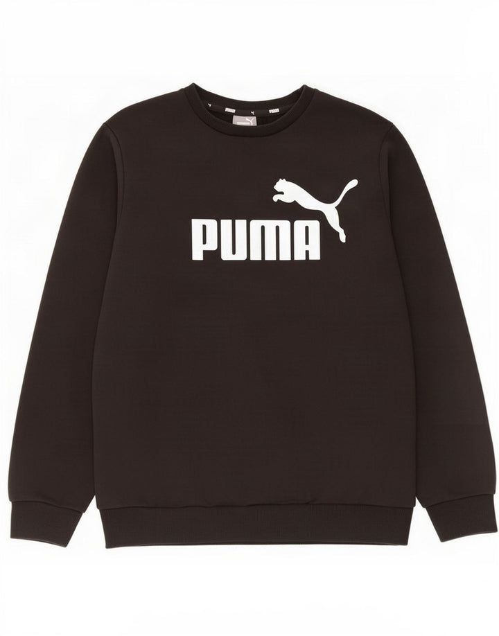 Ανδρικό γραφικό φούτερ Puma Jumper Μικρό μαύρο βαμβακερό
