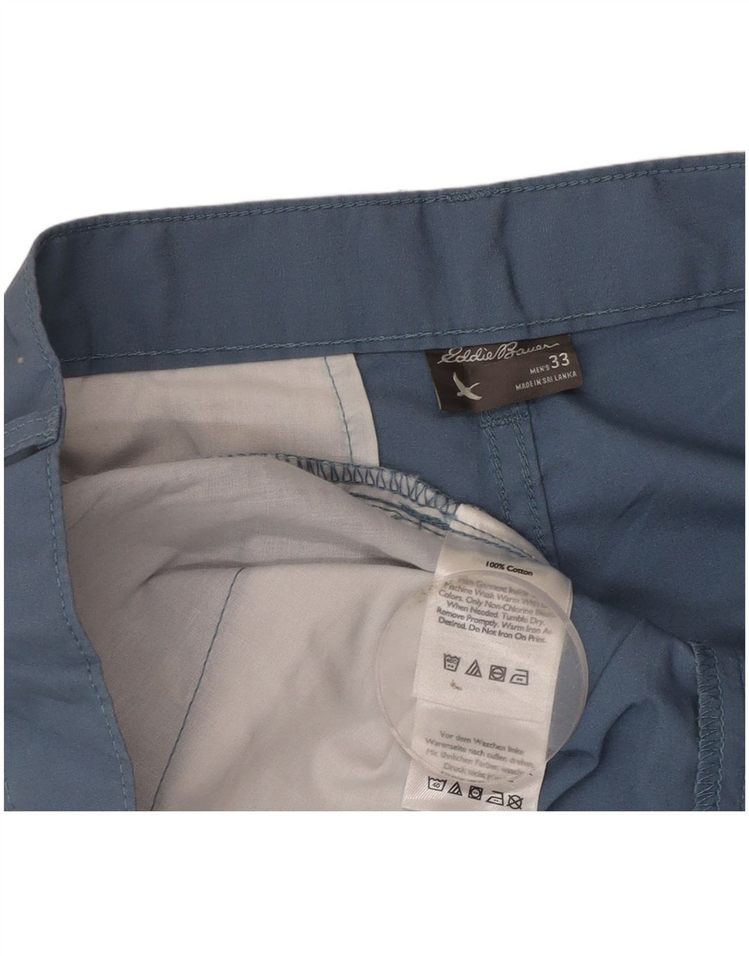 Ανδρικό σορτς Chino Eddie Bauer W33, μεσαίο μπλε βαμβακερό