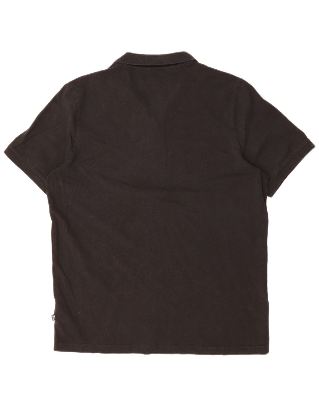 Ανδρικό μπλουζάκι πόλο PUMA μεγάλο μαύρο βαμβακερό