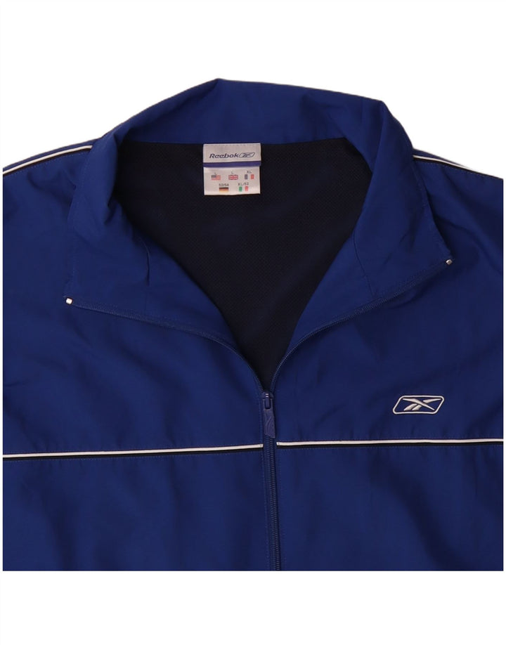 Ανδρική αθλητική φόρμα REEBOK Top Jacket Large Blue Polyester