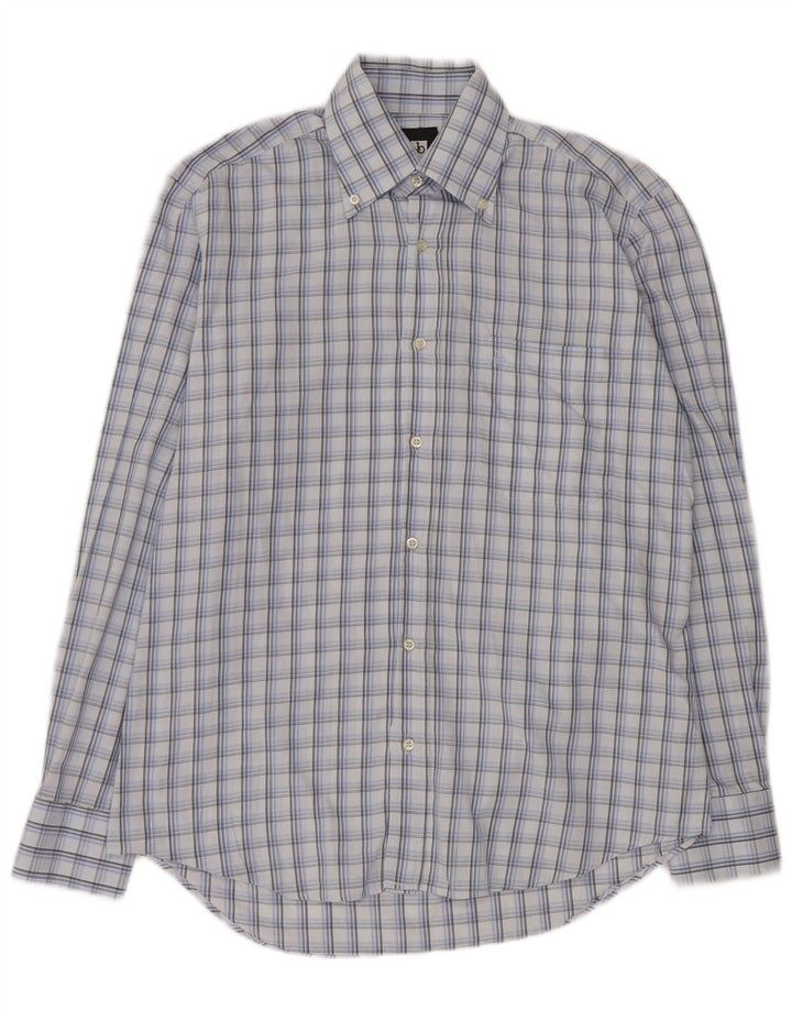 Ανδρικό πουκάμισο Roccobarocco Μέγεθος 15 38 Μεσαίο Μπλε Check