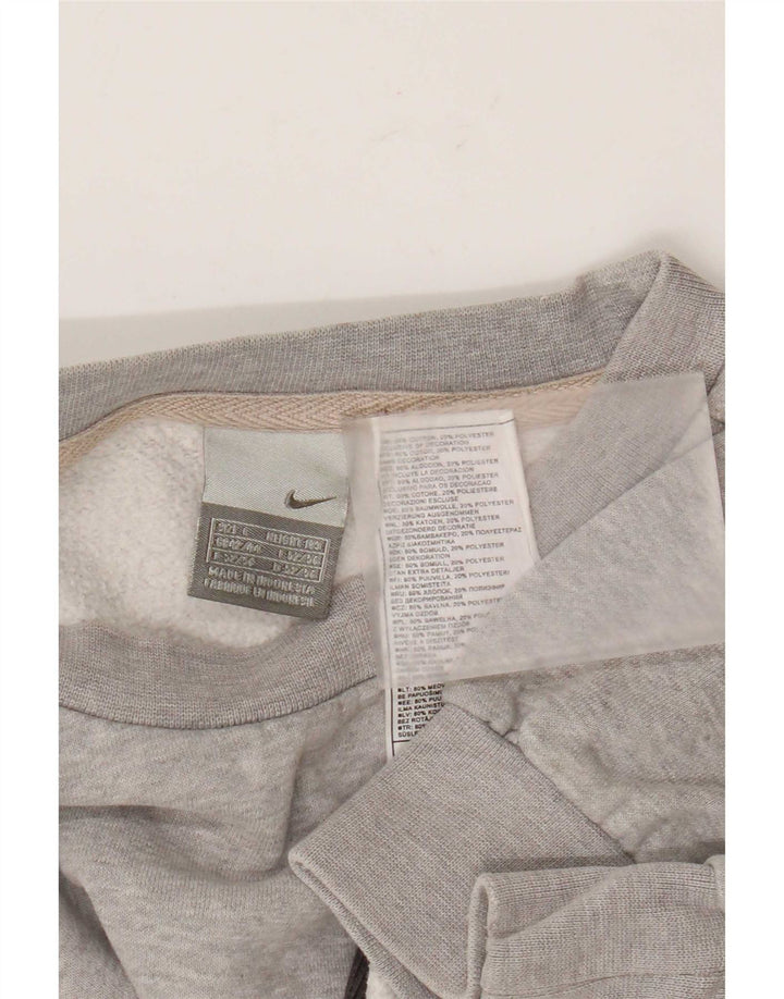 Ανδρικό φούτερ Nike Jumper με μεγάλο γκρι χρώμα, βαμβακερό