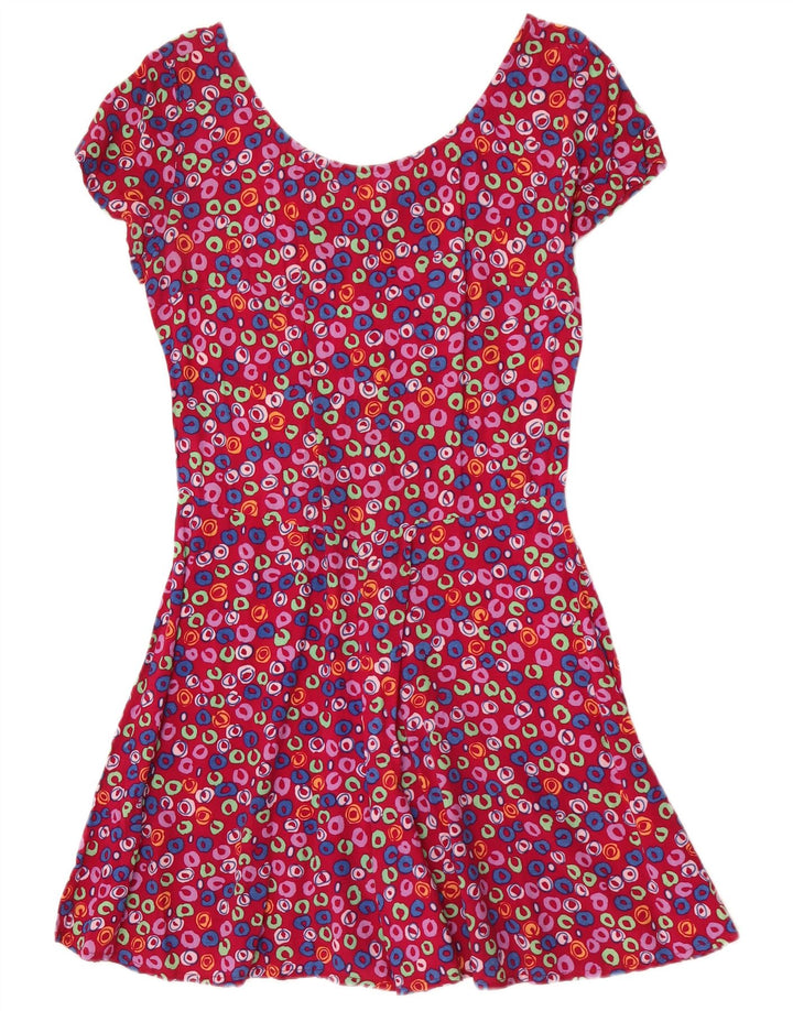 Vintage Γυναικείο Playsuit UK 12 Medium Pink Floral