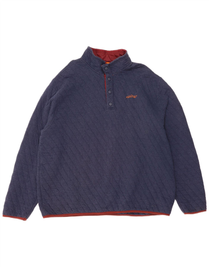 Ανδρικό φούτερ με λαιμόκοψη ORVIS Jumper XL Navy Blue Cotton