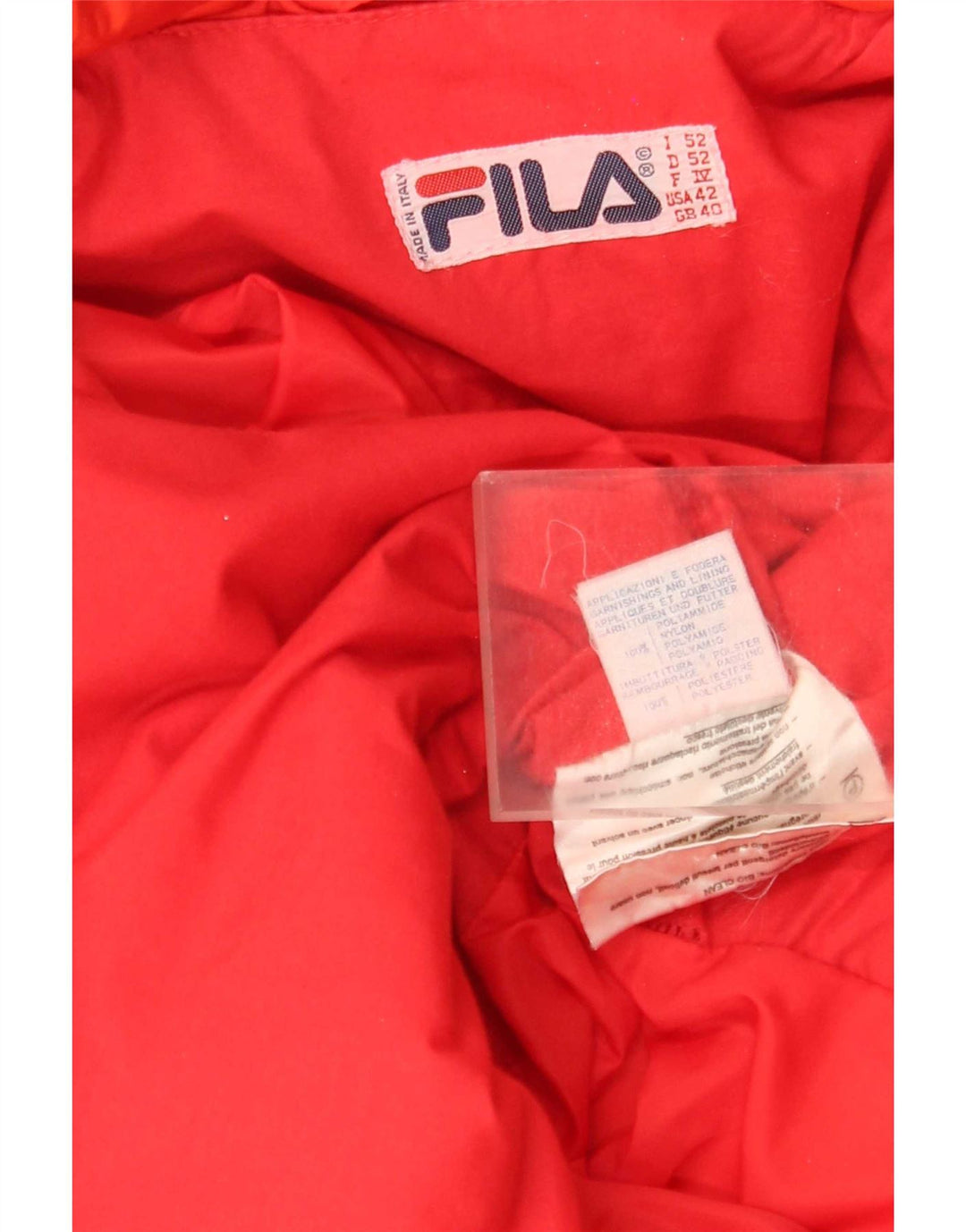Ανδρική φόρμα σκι Fila UK 40 Medium Orange Colourblock Polyamide