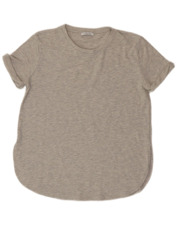 Zara Γυναικείο T-Shirt Trafaluc Top UK 12 Medium Grey Flecked