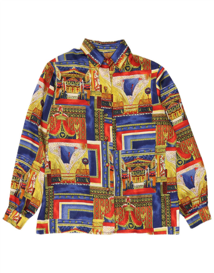 VINTAGE Γυναικείο πουκάμισο Abstract Pattern UK 18 XL Πολύχρωμο
