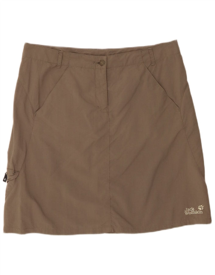 JACK WOLFSKIN Γυναικεία Mini Cargo Φούστα UK 14/16 Μεγάλη W34 Γκρι Πολυαμίδη