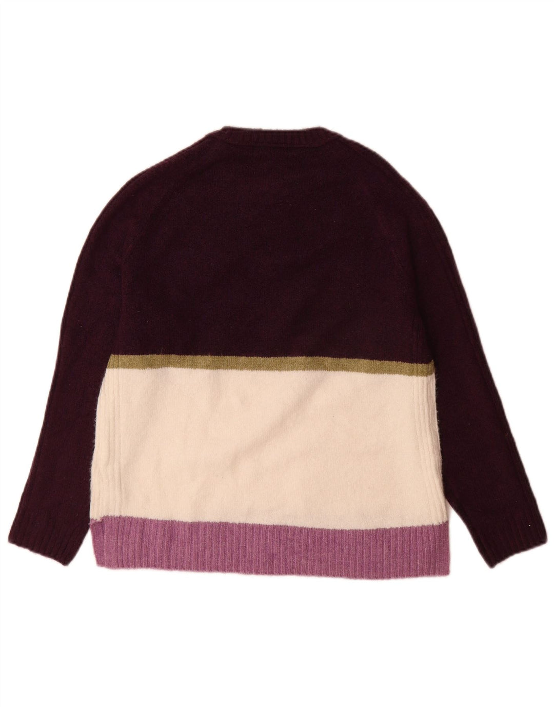 Marks & Spencer Γυναικείο πουλόβερ με λαιμόκοψη UK 14 Medium Purple ριγέ