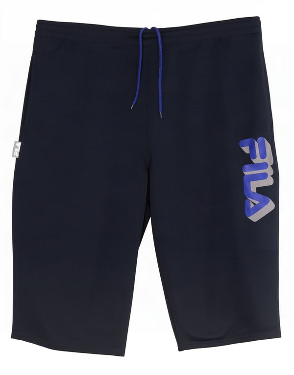 Ανδρικά γραφικά αθλητικά σορτς Fila IT 46/48 Small Navy Blue Polyester