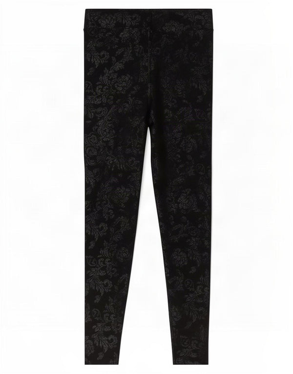 Marks & Spencer Γυναικεία Κολάν UK 8 Small Black Floral Viscose